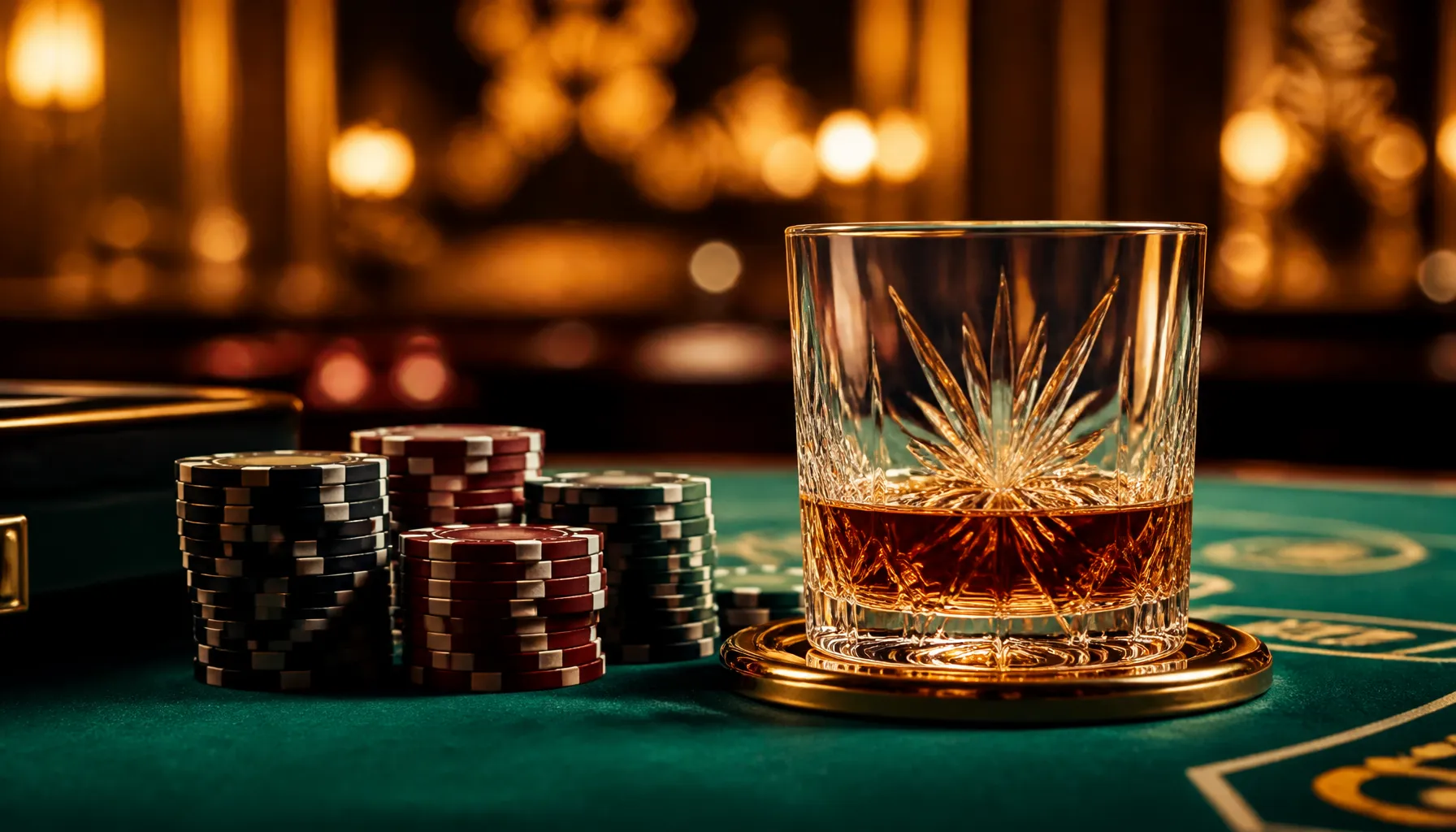 A gleaming gold spinning top on a dark reflective surface with dramatic cinematic lighting and warm amber tones
